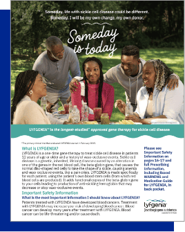 LYFGENIA Consideration Brochure Icon